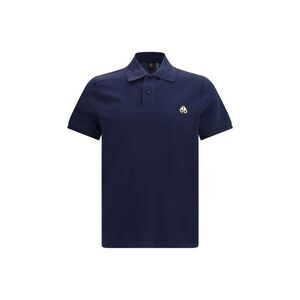 Moose Knuckles Blue Cotton Polo Men's Shirt